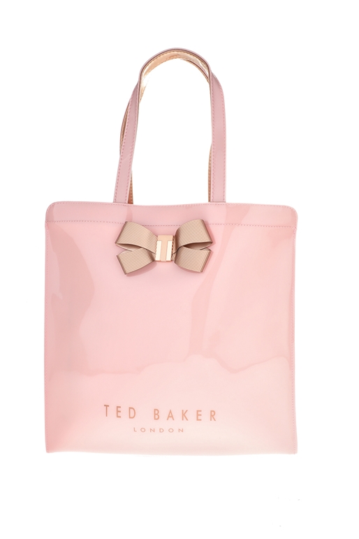 TED BAKER-Γυναικεία τσάντα VALLCON BOW DETAIL LARGE ICON ροζ